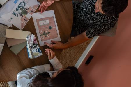 Met behulp van 2D plattegronden maakt VEER interieur & design een indelingsplan.