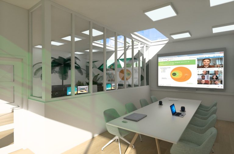 Resultaten van het kantoorontwerp gemaakt voor Sleuteldirect door VEER interieur & design
